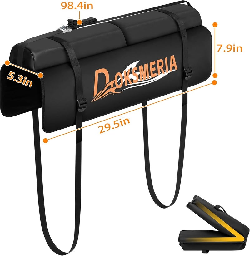 doksmeria Tailgate Surfboard Pad, Upgrade Tailgate Surf Pad with Extra Thick Padding & Flannel Lining, Foldable Surfboard Tailgate Pad for SUP, Longboard, Surfboard, Ladders, Lumber - Image 3